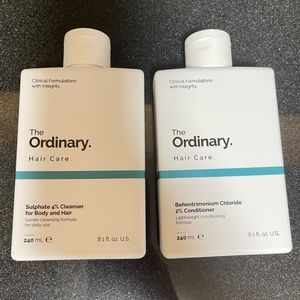 The ordinary shampoo and conditioner